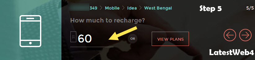 Freecharge recharge step 5