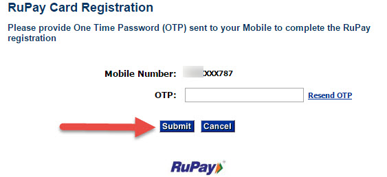 Rupay Paysecure Registration step 3