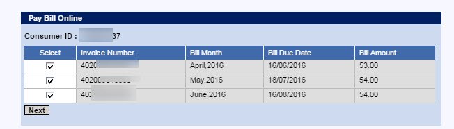 West Bengal Electricity Bill Payment step 1