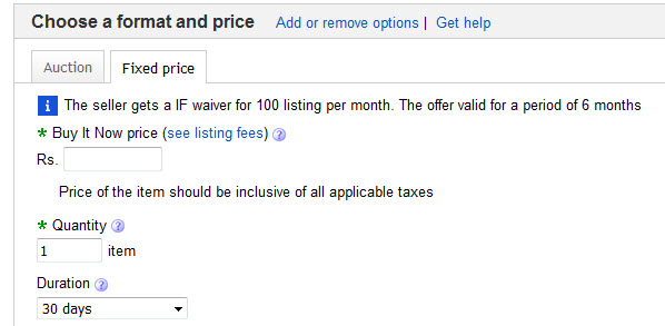 ebay price format