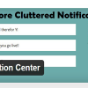 control wp cluttered messages